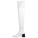 White leather knee-high boots - size EU 38 - Khaite
