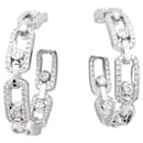 Messika earrings, “Move Link”, WHITE GOLD, diamants.