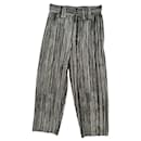 Homme Plissé Printed painted effect trousers - Issey Miyake