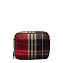 Check Canvas Accessory Pouch - Burberry