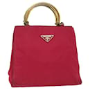 PRADA Hand Bag Nylon Pink Auth 52499 - Prada
