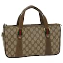 GUCCI GG Canvas Web Sherry Line Boston Bag PVC Beige Rojo Verde Auth 52018 - Gucci