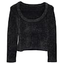 Alaia Shimmering Sweater in Black Polyamide - Alaïa