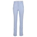 Givenchy Straight Leg Trousers in Light Blue Viscose