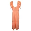 Robe longue LoveShackFancy Vernon en coton orange