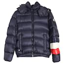Moncler Willm Hooded Down Jacket in Navy Blue Nylon