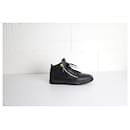 Giuseppe Zanotti Frankie High-Top Sneakers in Black Leather