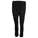 Haider Ackermann Casual Drawstring Pants in Black Cotton