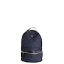 Moncler Gigi Quilted Backpack in Navy Blue Nylon