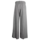 Christian Dior Pantalon large dior en laine vierge grise