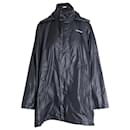 Balenciaga Lightweight Hooded Windbreaker Jacket in Black Nylon