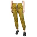Green zipper trousers - size UK 8 - Rick Owens