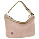 GUCCI GG Canvas Sherry Line Shoulder Bag Pink Khaki 145812 Auth ki3283 - Gucci