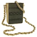 CHANEL Portasigarette con catena e tracolla in pelle Harako Zipangu Gold CC Auth 51975 - Chanel