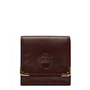 Cartier Must De Cartier Leather Coin Case Leather Coin Case in Good condition