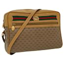 GUCCI Micro GG Canvas Web Sherry Line Shoulder Bag Beige 56.02.088 Auth yk8307 - Gucci