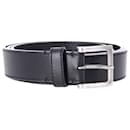 Jacquemus Square Buckle Belt in Black Leather