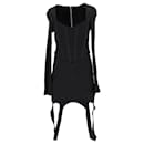 Dion Lee Corset Mini Dress in Black Cotton - Autre Marque
