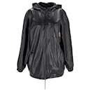 Prada Hooded Jacket in Black Leather