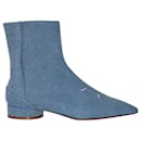 Maison Margiela Pointed Toe Boots in Blue Denim  - Maison Martin Margiela