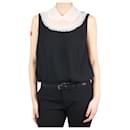 Black doll collar sleeveless top - size IT 40 - Miu Miu