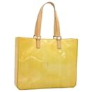 LOUIS VUITTON Monogram Vernis Columbus Tote Bag Yellow M91047 LV Auth ki3386 - Louis Vuitton
