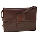 VALENTINO Shoulder Bag Leather Brown Auth bs7976 - Valentino