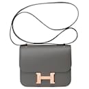 HERMES Constance Bag in Gray Leather - 101426 - Hermès