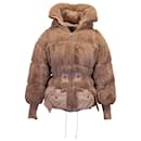 Tom Ford Oversized Faux Fur  Puffer Coat in Pink Polyester