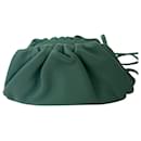 Bottega Veneta Mini The Pouch Turquoise Leather Shoulder bag