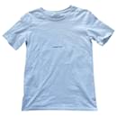 Saint Laurent Paris 17T-shirt à manches courtes et col rond Ss Mini Logo Blanc