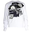 Chanel Graphic Print Sweatshirt in White Cotton