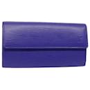 LOUIS VUITTON Epi Portefeiulle Sarah Long Wallet Purple Fig M6031G LV Auth 52544 - Louis Vuitton