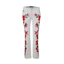 Dolce & Gabbana Pantalones florales adornados