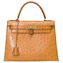 Hermes Kelly bag 28 in Beige exotic leathers - 101441 - Hermès