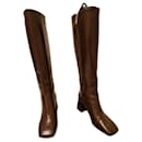 Leather knee high boots - Minelli
