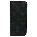 LOUIS VUITTON Monogramme Eclipse iPhone 8 Cas M62640 Auth LV 52535 - Louis Vuitton
