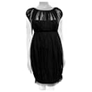 Black lace Marchesa Notte dress