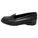 Chaussures plates en cuir noir - Bottega Veneta