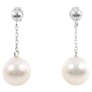 Boucles d'oreilles en perles en or blanc K14 1,7 g en excellent état - & Other Stories