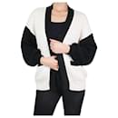 Cream two-tone pocket cardigan - size S - Marc by Marc Jacobs
