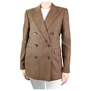 Brown double-breasted wool blazer - size IT 42 - Etro