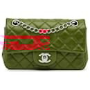 Chanel Red New Mini Classic Lambskin Single Flap