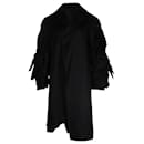 Abrigo asimétrico con manga de lazo en algodón negro de Comme Des Garçons - Comme Des Garcons