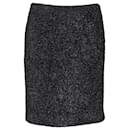 Simone Rocha Metallic Knit Mini Skirt in Black Recycled Wool