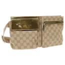 GUCCI GG Canvas Sherry Line Waist bag Beige Gold pink 28566 Auth yk8454 - Gucci