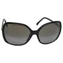 CHANEL Sonnenbrille Kunststoff Schwarz CC Auth 53402 - Chanel