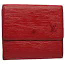 LOUIS VUITTON Epi Portefeuille Elise Wallet Red M6363E LV Auth 52469 - Louis Vuitton