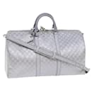LOUIS VUITTON Damier Glitter Keepall Bandouliere 50 Bag N58041 LV Auth 52528a - Louis Vuitton