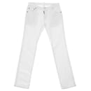 Dsquared2 Jeans a gamba slim in cotone bianco